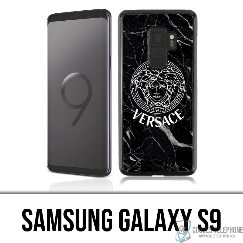 Coque Samsung Galaxy S9 - Versace marbre noir