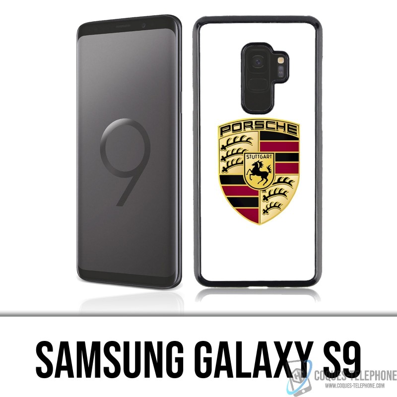 Samsung Galaxy S9 Case - Porsche white logo