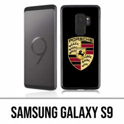 Samsung Galaxy S9 Funda - Logotipo de Porsche Negro