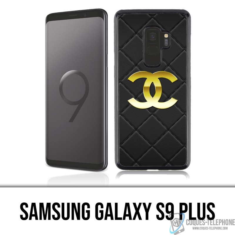 Coque Samsung Galaxy S9 PLUS - Chanel Logo Cuir