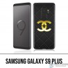 Funda Samsung Galaxy S9 PLUS - Logotipo de cuero de Chanel