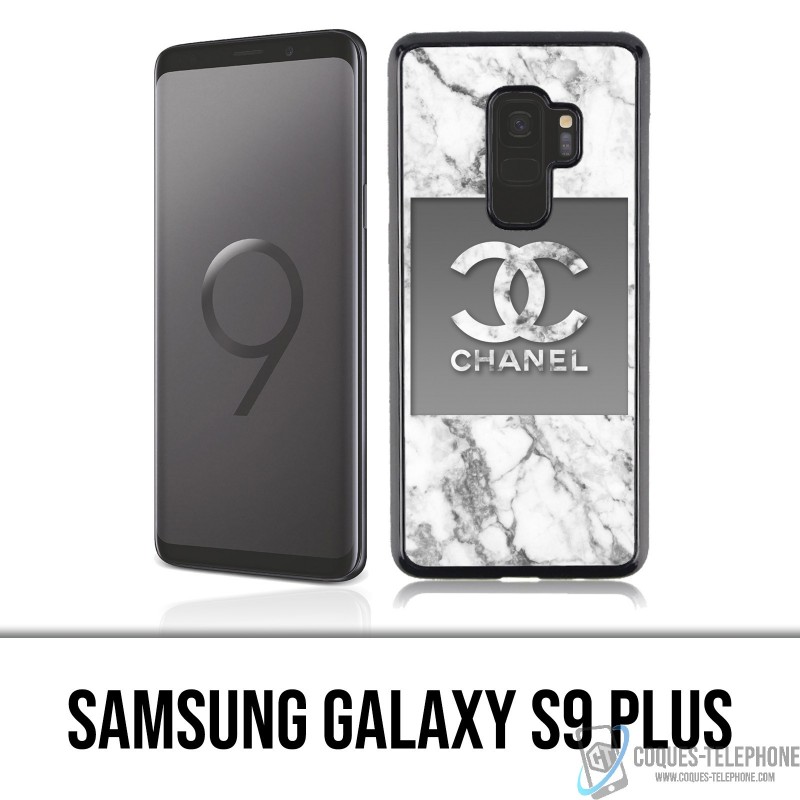 Coque Samsung Galaxy S9 PLUS - Chanel Marbre Blanc