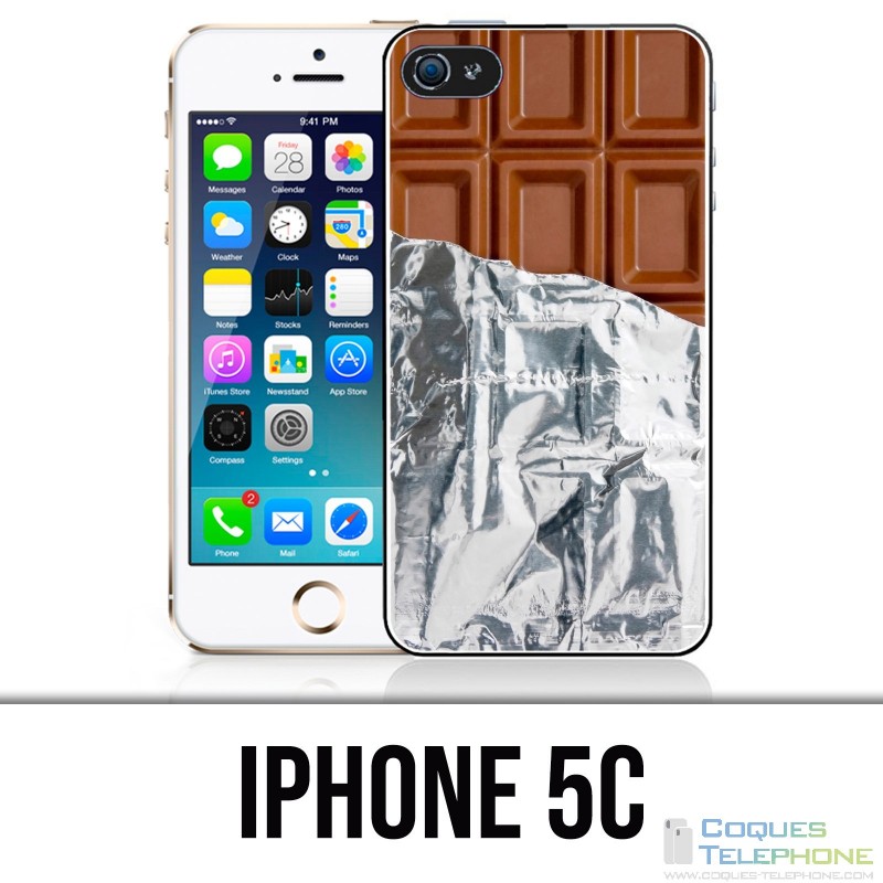 Coque iPhone 5C - Tablette Chocolat Alu