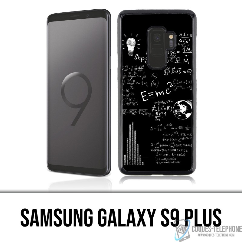 Samsung Galaxy S9 PLUS - E equals MC 2 blackboard