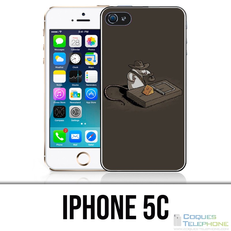 Coque iPhone 5C - Tapette Souris Indiana Jones
