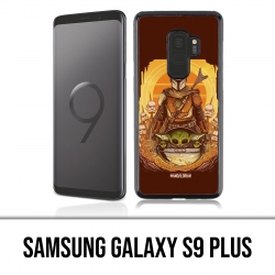 Funda Samsung Galaxy S9 PLUS - Star Wars Mandalorian Yoda fanart