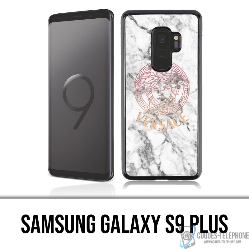 Coque Samsung Galaxy S9 PLUS - Versace marbre blanc
