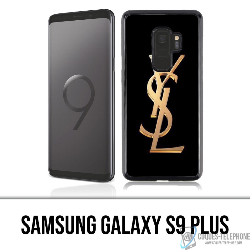 Coque Samsung Galaxy S9 PLUS - YSL Yves Saint Laurent Gold Logo