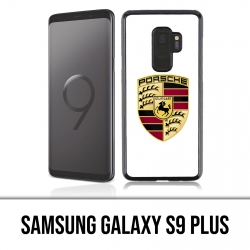 Carcasa del Samsung Galaxy S9 PLUS - Logotipo blanco de Porsche