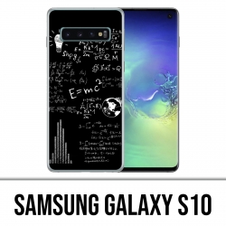 Coque Samsung Galaxy S10 - E égale MC 2 tableau noir