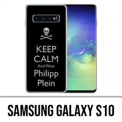 Coque Samsung Galaxy S10 - Keep calm Philipp Plein