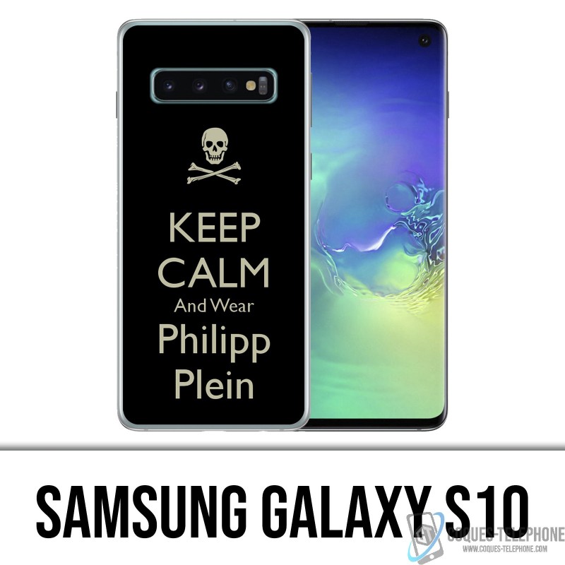 Funda Samsung Galaxy S10 - Mantenga la calma Philipp Plein