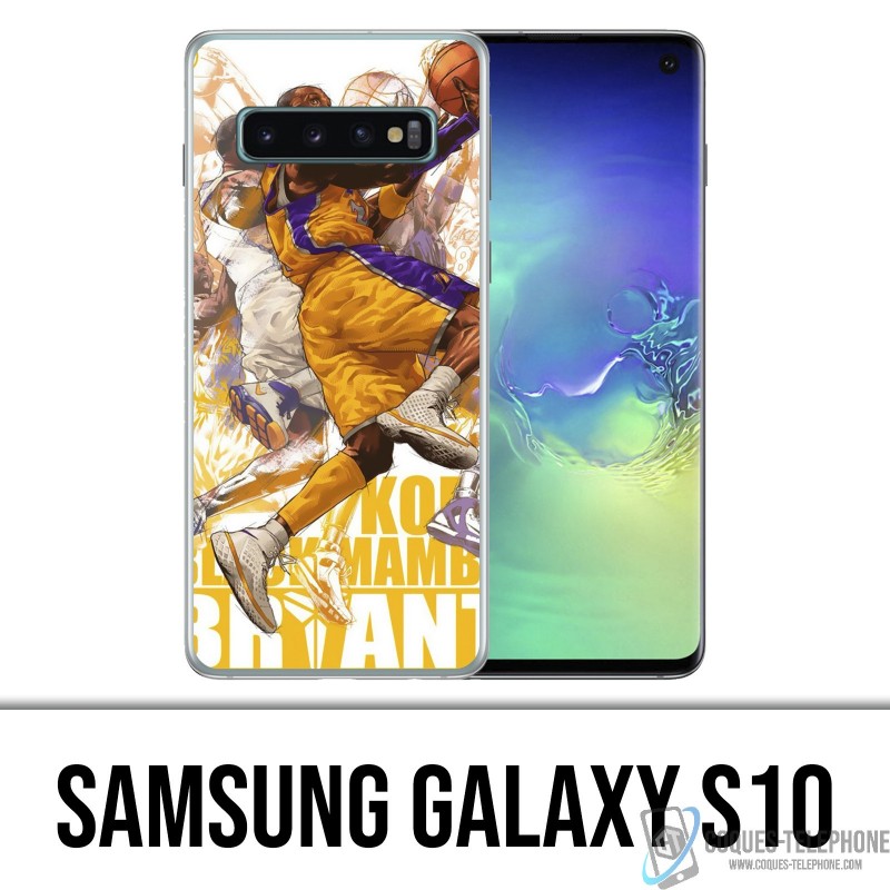 Coque Samsung Galaxy S10 - Kobe Bryant Cartoon NBA