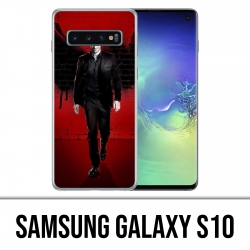 Coque Samsung Galaxy S10 - Lucifer ailes mur