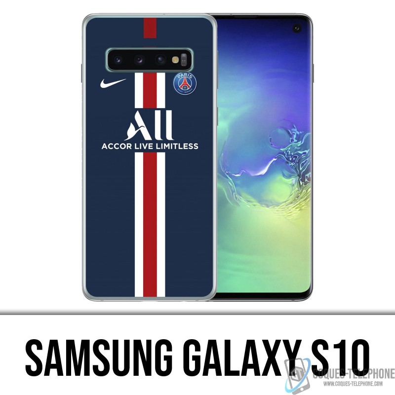 Coque Samsung Galaxy S10 - Maillot PSG Football 2020