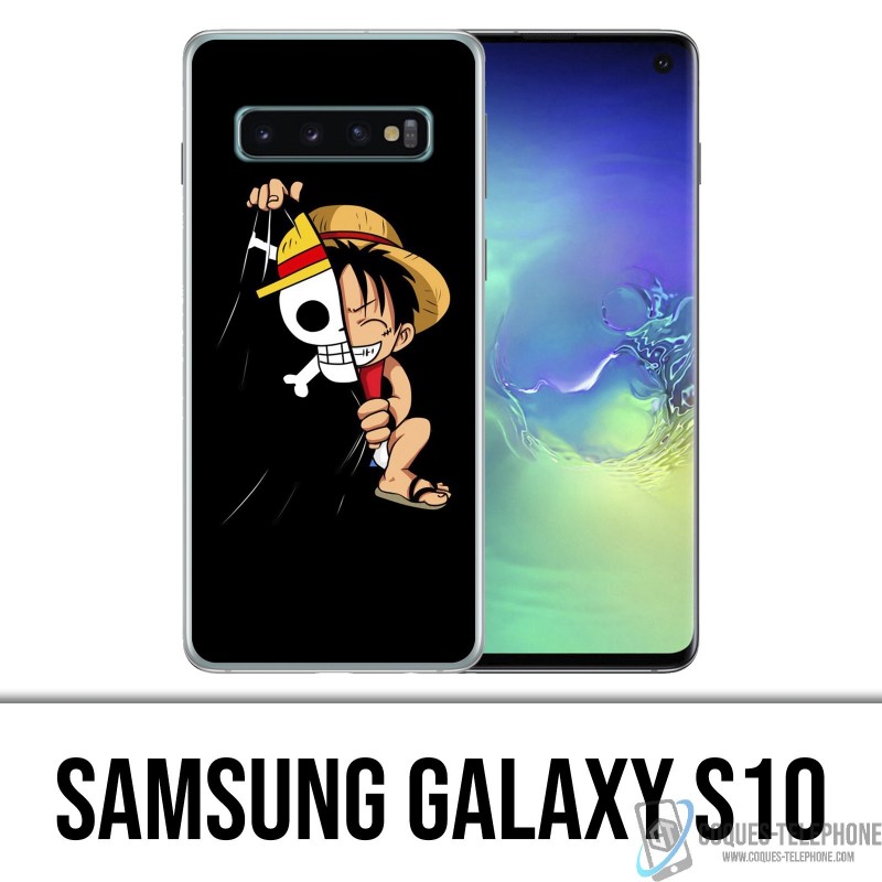 Samsung Galaxy S10 - One Piece baby Luffy Flag Custodia