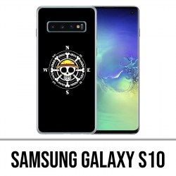 Coque Samsung Galaxy S10 - One Piece logo boussole