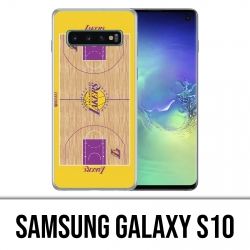 Coque Samsung Galaxy S10 - Terrain besketball Lakers NBA
