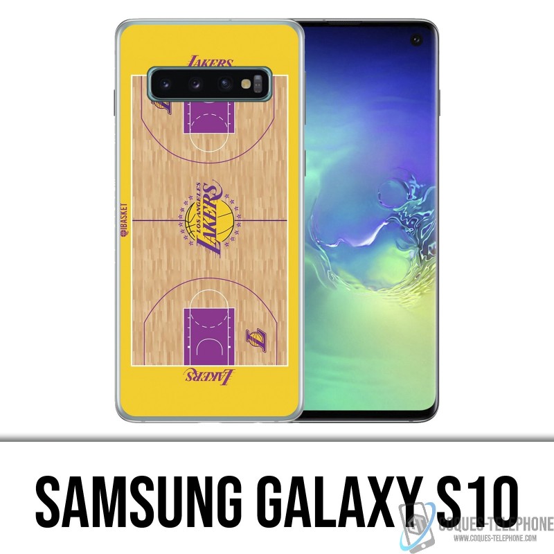 Custodia Samsung Galaxy S10 - campo da basket dei Lakers NBA