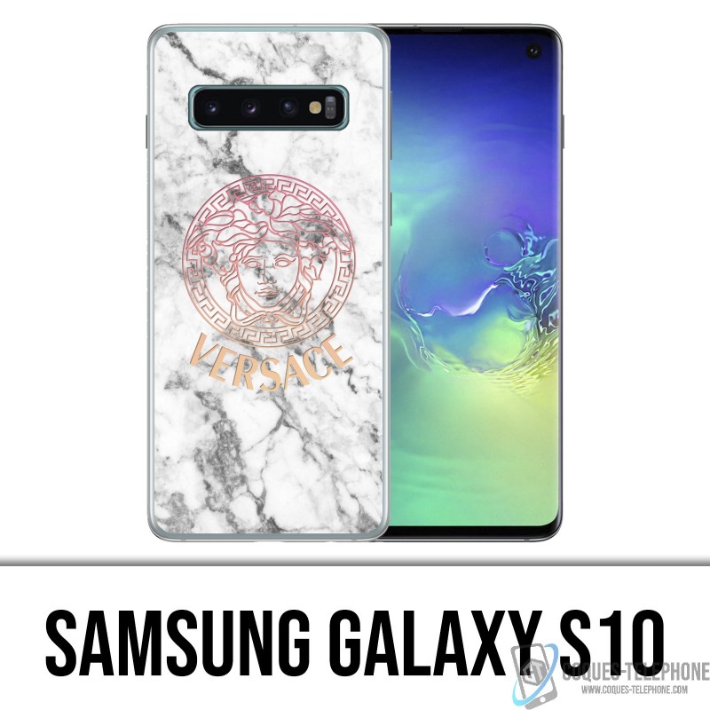 Samsung Galaxy S10 Custodia - Versace marmo bianco
