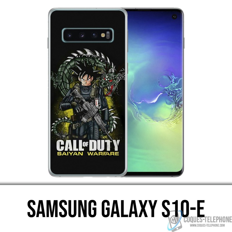 Funda Samsung Galaxy S10e - Call of Duty x Dragon Ball Saiyan Warfare
