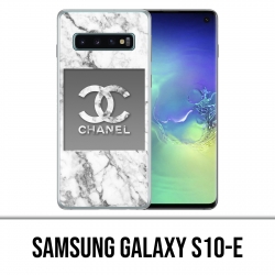 Coque Samsung Galaxy S10e - Chanel Marbre Blanc