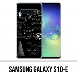 Samsung Galaxy S10e - E equals MC 2 blackboard