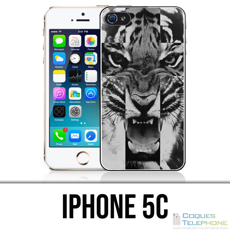 Coque iPhone 5C - Tigre Swag 1