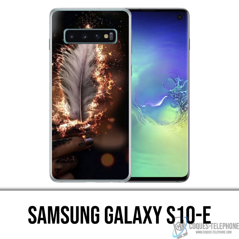Coque Samsung Galaxy S10e - Plume feu