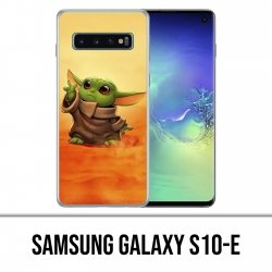 Funda rígida Samsung Galaxy S10e - Star Wars baby Yoda Fanart