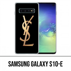 Funda Samsung Galaxy S10e - Logotipo de oro de YSL Yves Saint Laurent