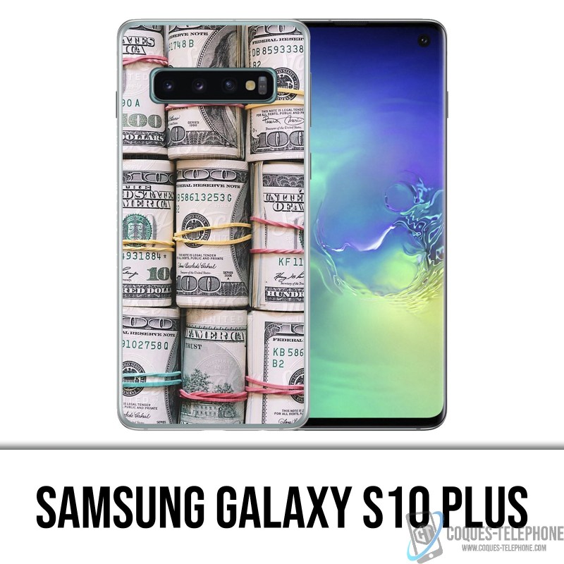 Biglietti Custodia Samsung Galaxy S10 PLUS - Biglietti in Dollari in un Rotolo