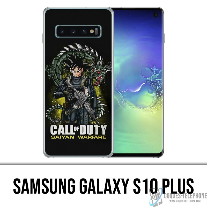 Coque Samsung Galaxy S10 PLUS - Call of Duty x Dragon Ball Saiyan Warfare