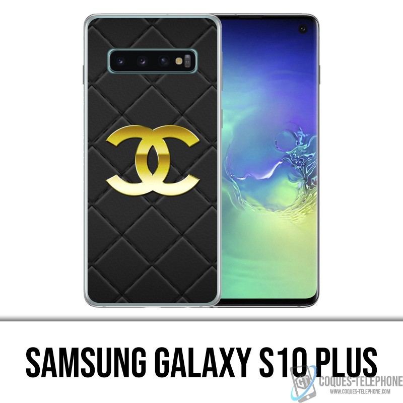Samsung Galaxy S10 PLUS Case - Chanel Leather Logo