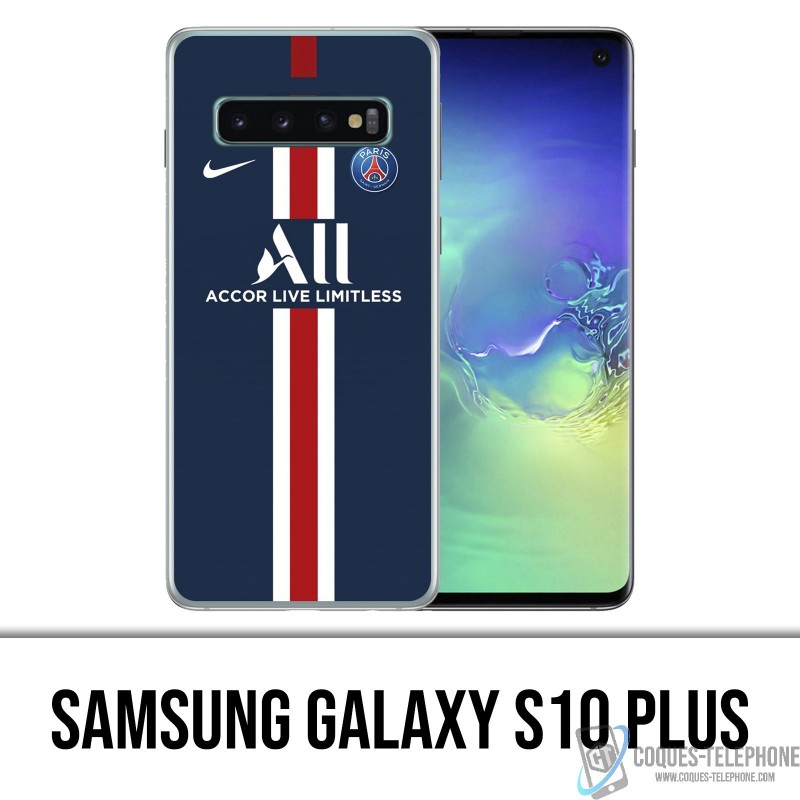 Coque Samsung Galaxy S10 PLUS - Maillot PSG Football 2020