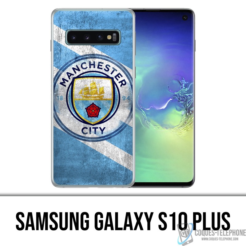Coque Samsung Galaxy S10 PLUS - Manchester Football Grunge
