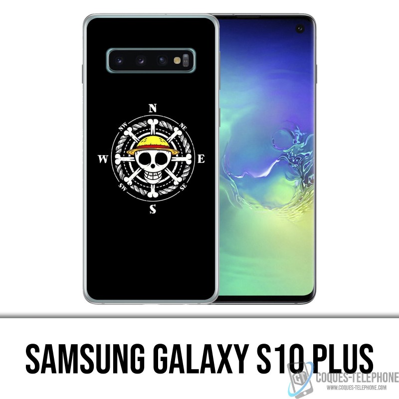 Coque Samsung Galaxy S10 PLUS - One Piece logo boussole