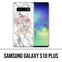 Samsung Galaxy S10 PLUS Case - Versace Marmor weiß