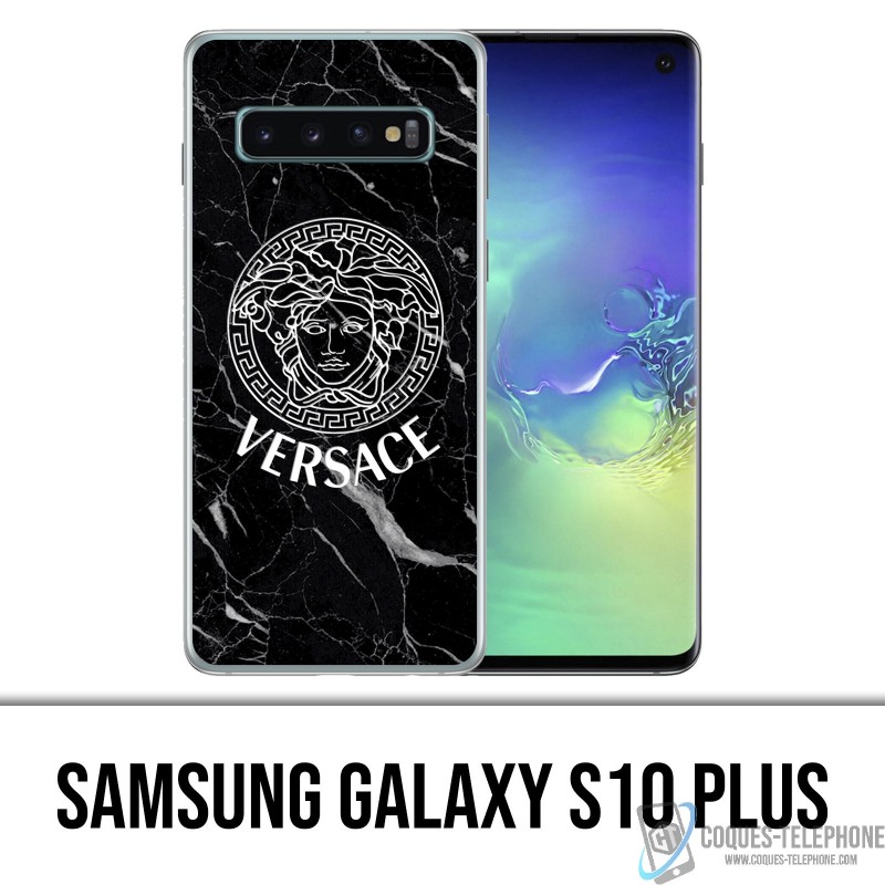 Samsung Galaxy S10 PLUS Case - Versace Marmor schwarz