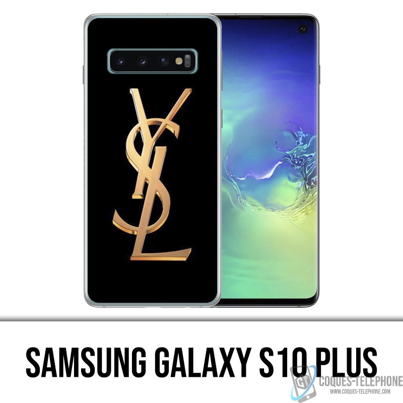 Funda Samsung Galaxy S10 PLUS - YSL Yves Saint Laurent Logotipo de oro