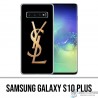Coque Samsung Galaxy S10 PLUS - YSL Yves Saint Laurent Gold Logo