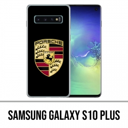 Samsung Galaxy S10 PLUS Funda - Logotipo de Porsche Negro