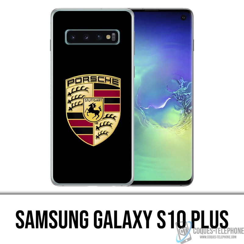 Samsung Galaxy S10 PLUS Case - Porsche Logo Schwarz
