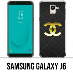 Samsung Galaxy J6 Custodia - Logo in pelle Chanel