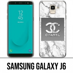 Samsung Galaxy J6 Custodia - Chanel Marmo Bianco