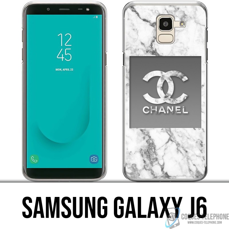 Samsung Galaxy J6 Case - Chanel Marble White