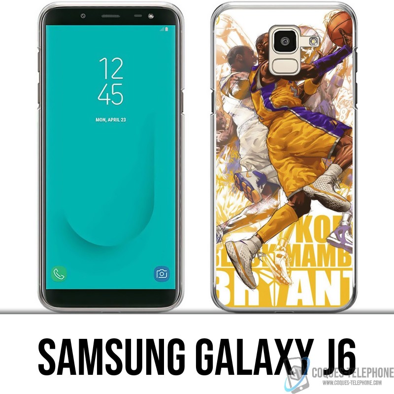 Samsung Galaxy J6 Case - Kobe Bryant Cartoon NBA