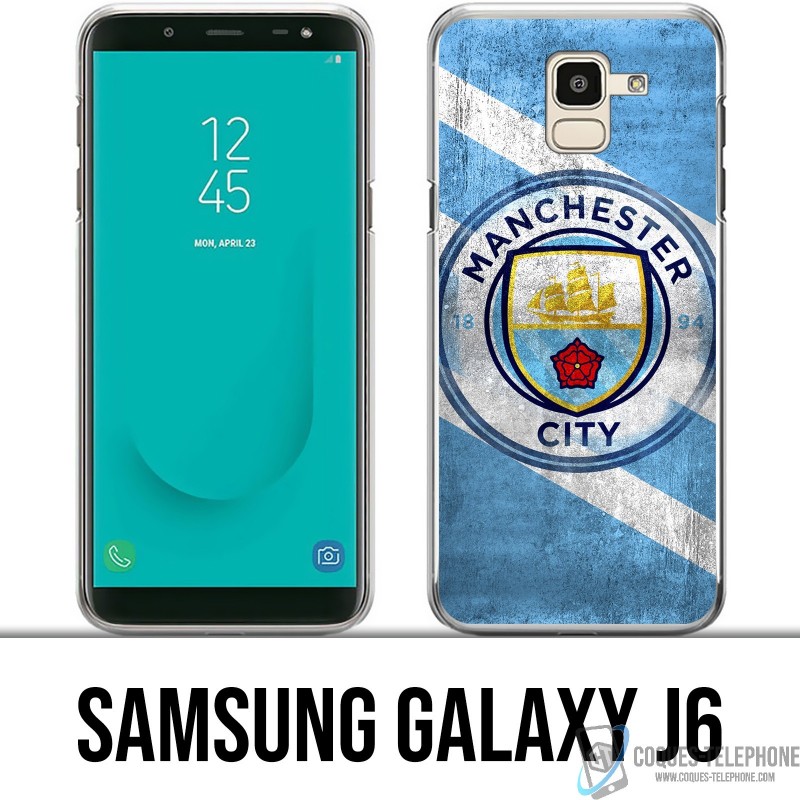 Coque Samsung Galaxy J6 - Manchester Football Grunge