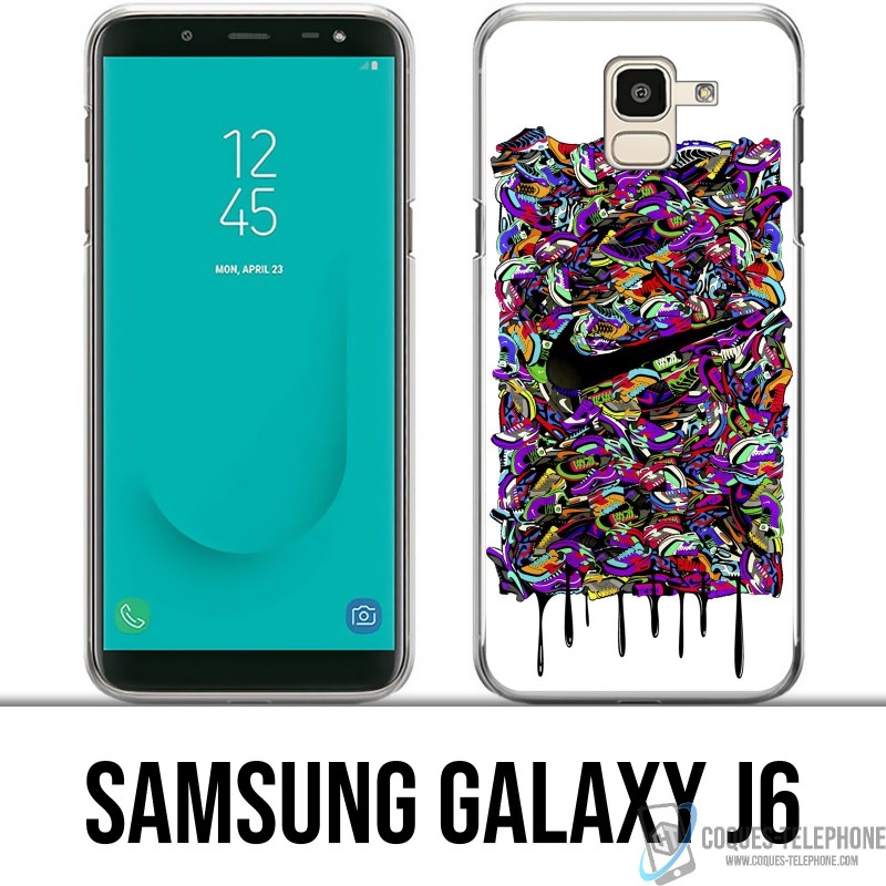 Coque Samsung Galaxy J6 - Nike Sneakers Art