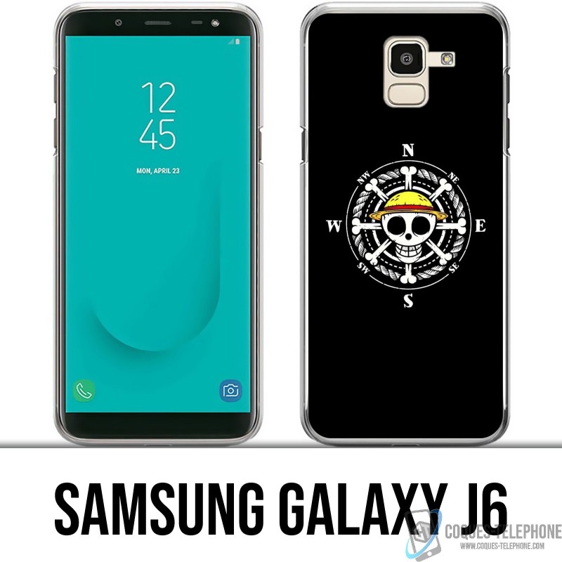 Coque Samsung Galaxy J6 - One Piece logo boussole